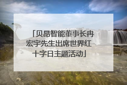 贝昂智能董事长冉宏宇先生出席世界红十字日主题活动
