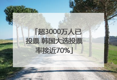 超3000万人已投票 韩国大选投票率接近70%