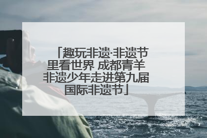 趣玩非遗·非遗节里看世界 成都青羊非遗少年走进第九届国际非遗节