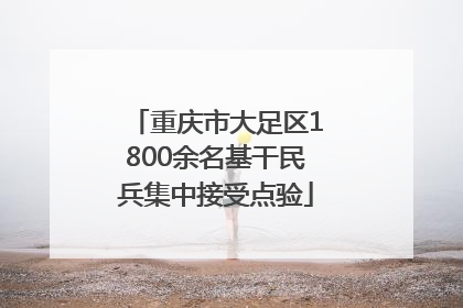 重庆市大足区1800余名基干民兵集中接受点验