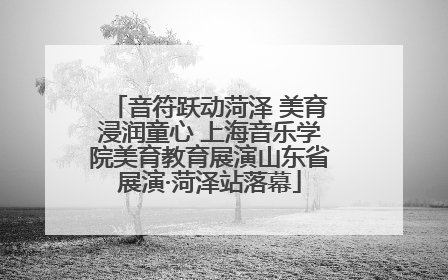 音符跃动菏泽 美育浸润童心 上海音乐学院美育教育展演山东省展演·菏泽站落幕