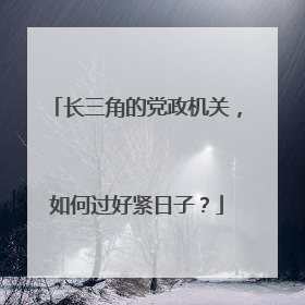 长三角的党政机关，如何过好紧日子？