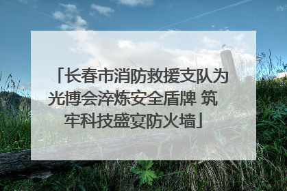 长春市消防救援支队为光博会淬炼安全盾牌 筑牢科技盛宴防火墙
