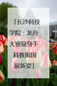 长沙科技学院：龙舟大赛显身手 科教报国展新姿