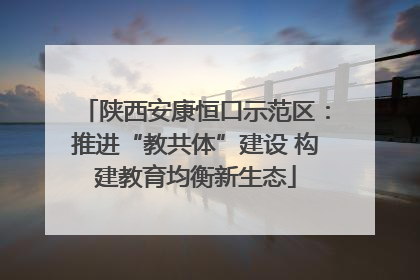 陕西安康恒口示范区：推进“教共体”建设 构建教育均衡新生态