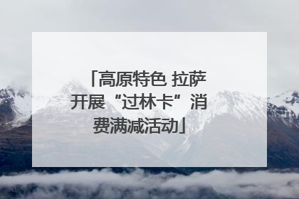 高原特色 拉萨开展“过林卡”消费满减活动