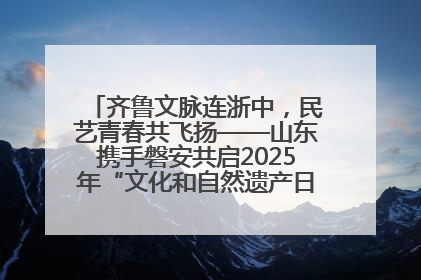 齐鲁文脉连浙中，民艺青春共飞扬——山东携手磐安共启2025年“文化和自然遗产日”系列活动