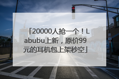 20000人抢一个！Labubu上新，原价99元的耳机包上架秒空
