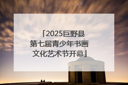 2025巨野县第七届青少年书画文化艺术节开幕
