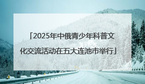 2025年中俄青少年科普文化交流活动在五大连池市举行