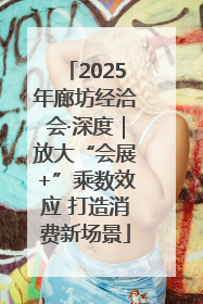2025年廊坊经洽会·深度｜放大“会展+”乘数效应 打造消费新场景