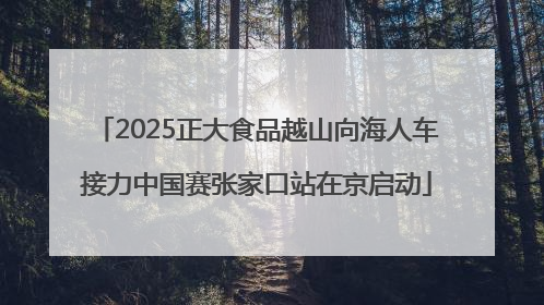 2025正大食品越山向海人车接力中国赛张家口站在京启动