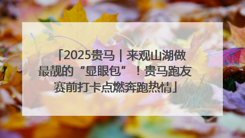 2025贵马｜来观山湖做最靓的“显眼包”！贵马跑友赛前打卡点燃奔跑热情