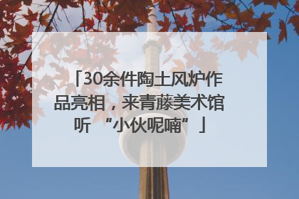 30余件陶土风炉作品亮相，来青藤美术馆听 “小伙呢喃”