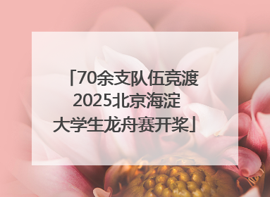 70余支队伍竞渡 2025北京海淀大学生龙舟赛开桨