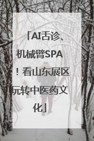 AI舌诊、机械臂SPA！看山东展区玩转中医药文化