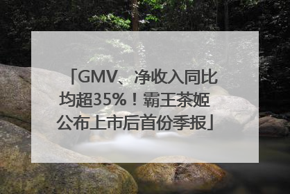 GMV、净收入同比均超35%！霸王茶姬公布上市后首份季报