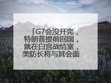 G7会没开完，特朗普提前回国，就在白宫战情室，美防长将与其会面！使馆提醒：在以中国公民尽快陆路离境！国际油价金价继续上涨